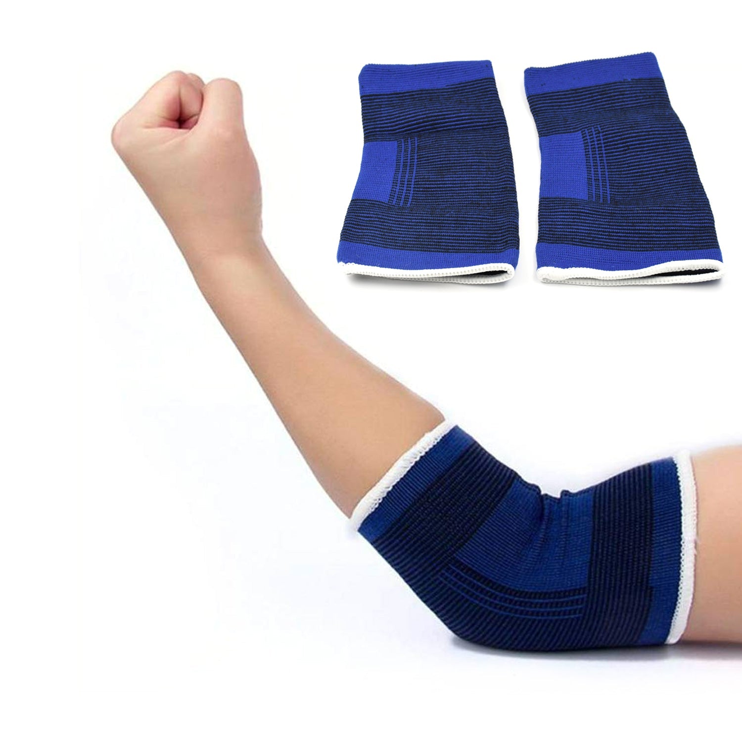 Adjustable Elbow Strap Compression Sleeves Supporter (1 Pair / With Color Box) Adjustable Elbow Strap Compression Sleeves Supporter (1 Pair / With Color Box)